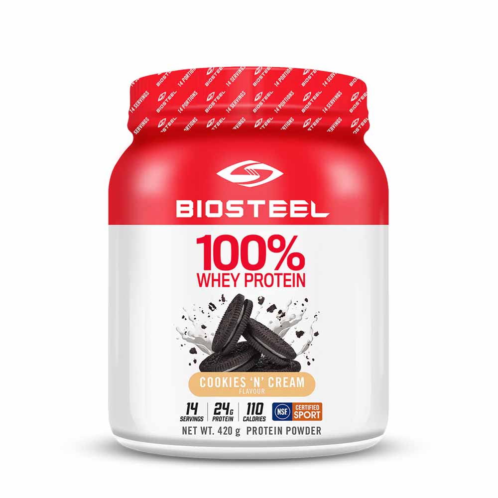 BIOSTEEL 100% WHEY PROTEIN / COOKIES AND CREAM - 420G 14 ΜΕΡΙΔΕΣ