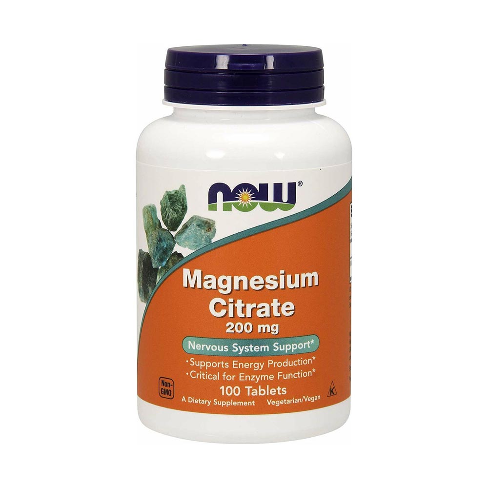 NOW FOODS MAGNESIUM CITRATE 200MG 100 ΤΑΜΠΛΕΤΕΣ