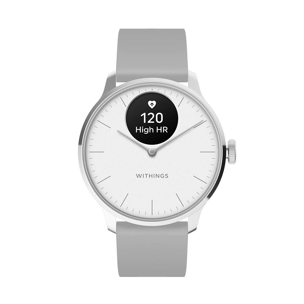 WITHINGS SCANWATCH LIGHT 37MM ΑΣΠΡΟ