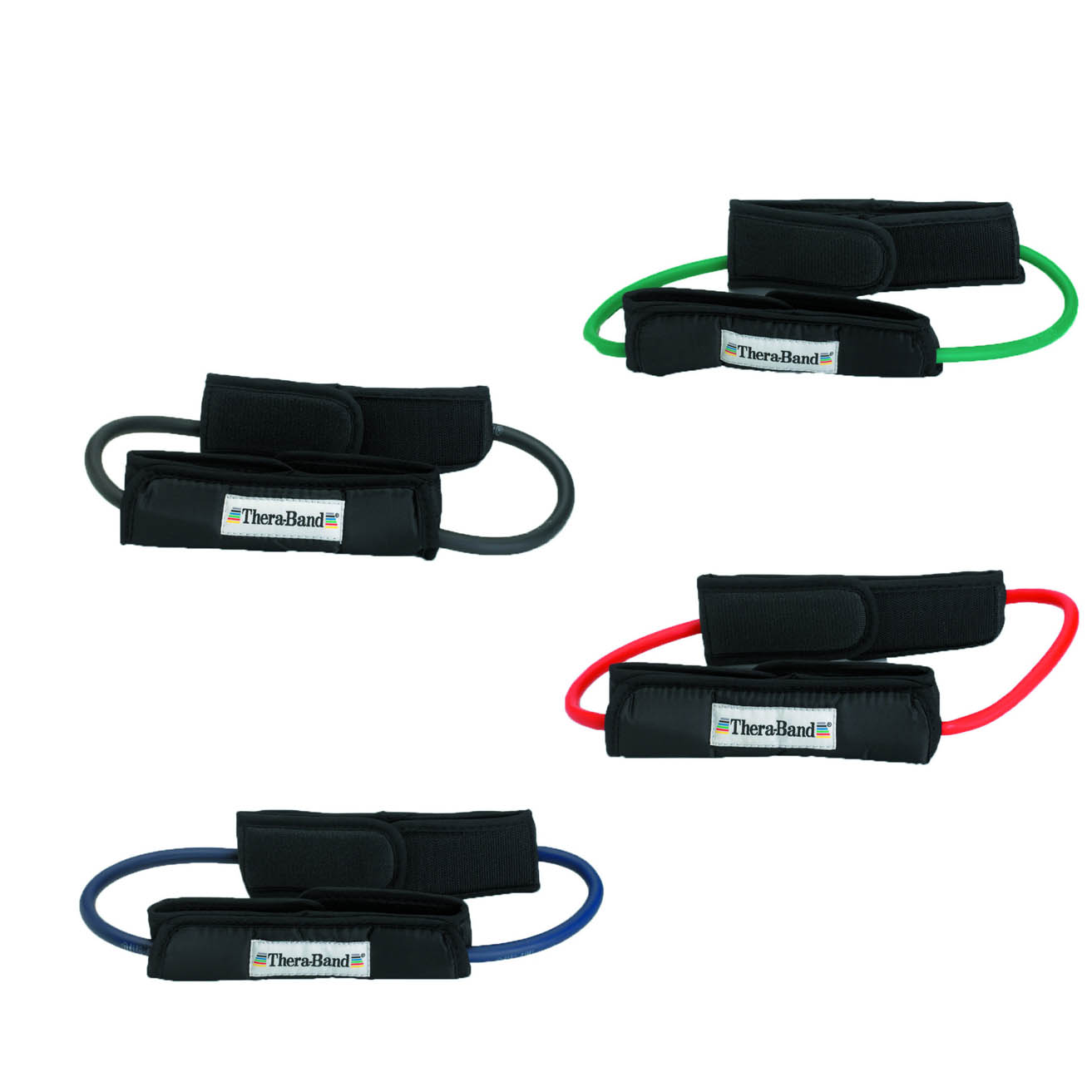 EXERCISE MINI BANDS THERABAND WITH PADDED CUFFS