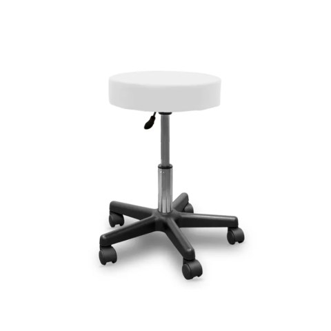 Stool-with-Rolling-Base-and-Gas-Lift-white